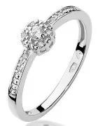 Inel Bonore - Aur Alb 585 - Diamant 0,02 ct