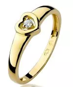 Inel Bonore - Aur 585 - Diamant 0,04 ct
