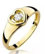 Inel Bonore - Aur 585 - Diamant 0,1 ct