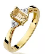 Inel Bonore - Aur 585 - Citrin 0,6 ct