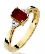 Inel Bonore - Aur 585 - Grenadă 0,7 ct