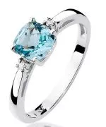 Inel Bonore - Aur Alb 585 - Topaz 1,1 ct