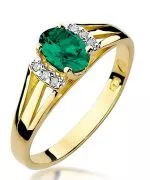 Inel Bonore - Aur 585 - Smarald 0,4 ct