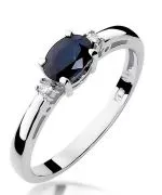 Inel Bonore - Aur Alb 585 - Safir 0,7 ct