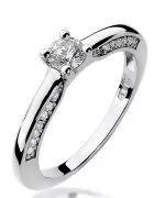 Inel Bonore - Aur Alb 585 - Diamant 0,3 ct