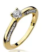 Inel Bonore - Aur 585 - Diamant 0,3 ct