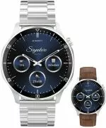 Smartwatch barbatesc Garett Signature Prime Silver Solid SET