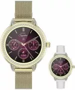 Smartwatch dama Garett Signature Stella Gold Mesh SET