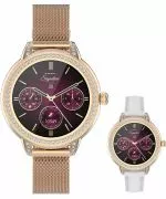 Smartwatch dama Garett Signature Stella Rose Gold Mesh SET
