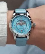 Ceas dama Aviator Douglas Moonflight Ice Blue Diamonds Limited Edition