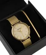 BOWA Praha Full-Gold Mesh 38 Gift Set (ceas + brățară)