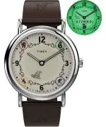 Ceas unisex Timex Harry Potter X Weekender Slytherin House 38mm Leather Strap