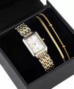 Ceas dama BOWA Barcelona Pearl Gold Steel 23 Gift Set