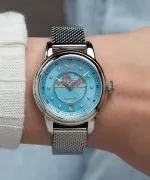 Ceas dama Aviator Douglas Moonflight Ice Blue Diamonds Limited Edition