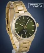 Ceas barbatesc DESTELL Aries Green Gold Steel Sapphire