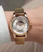 Ceas dama Aviator Douglas Moonflight Silver Diamonds Limited Edition