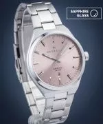 Ceas barbatesc DESTELL Aries Pink Silver Steel Sapphire