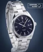 Ceas barbatesc DESTELL Loup Blue Silver Steel Sapphire
