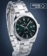 Ceas barbatesc DESTELL Loup Green Silver Steel Sapphire
