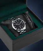 Ceas barbatesc DESTELL Aries Black Silver Steel Sapphire Gift Set