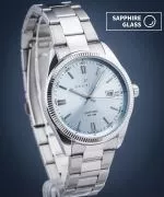 Ceas barbatesc DESTELL Loup Ice Blue Silver Steel Sapphire