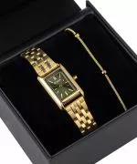 Ceas dama BOWA Paris Green-Gold Steel 20 Gift Set