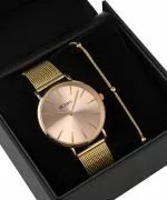 BOWA New York Pink-Gold Mesh 38 Gift Set (ceas + brățară)