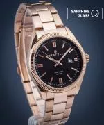 Ceas barbatesc DESTELL Loup Black Rose Gold Steel Sapphire