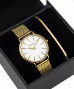 Ceas dama BOWA Praha White-Gold Mesh 38 Gift Set