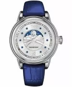 Ceas dama Aviator Moonflight Gemstone Edition Silver Blue Sapphire Limited Edition