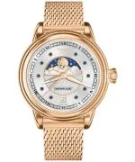 Ceas dama Aviator Moonflight Gemstone Edition Silver Blue Sapphire Limited Edition