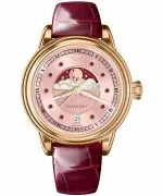 Ceas dama Aviator Moonflight Gemstone Edition Pink Red Ruby Limited Edition