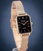 Ceas dama BOWA Dubai Black Rose-Gold Mesh 20
