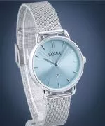 Ceas dama BOWA Milan Ice-Blue Silver Mesh 34