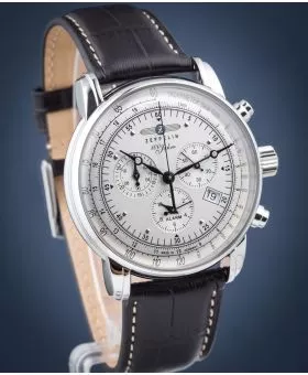 Ceas Barbatesc Zeppelin 100 Years Zeppelin Chronograph Alarm