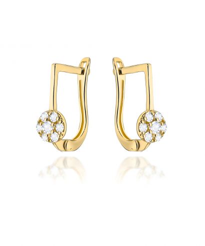 Cercei Bonore - Aur 585 - Cubic Zirconia