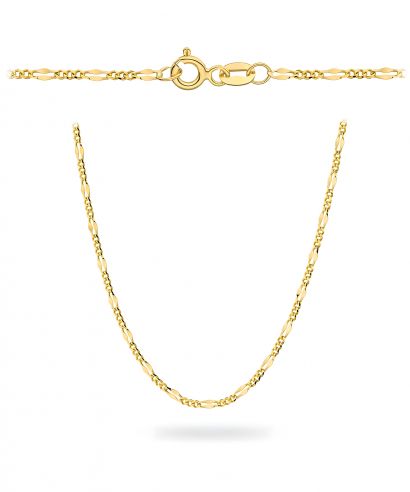 Lanț Bonore Lungime 50 cm, Lățime 1 mm - Aur 585 - Tip Figaro, Gucci