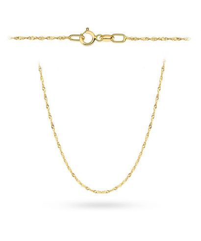 Lanț Bonore Lungime 42 cm - Aur 585, Tip Singapur