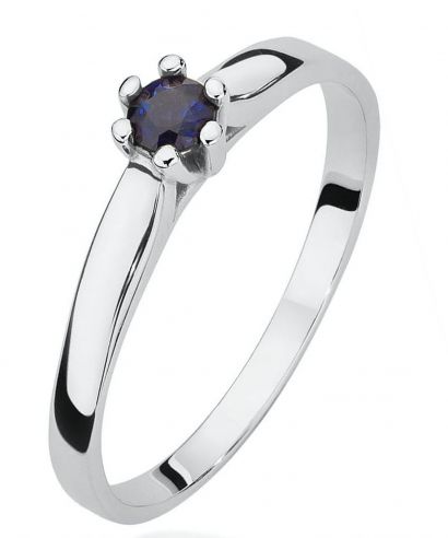 Inel Bonore - Aur Alb 585 - Safir 0,15 ct
