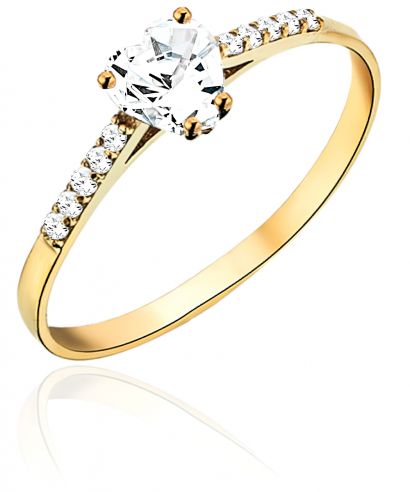 Inel Bonore - Aur 585 - Cubic Zirconia
