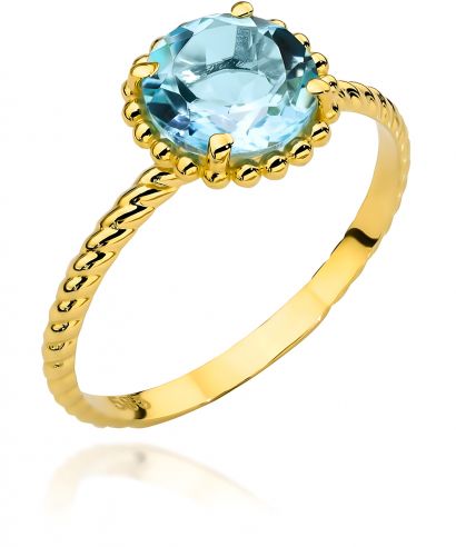 Inel Bonore - Aur 585 - Topaz