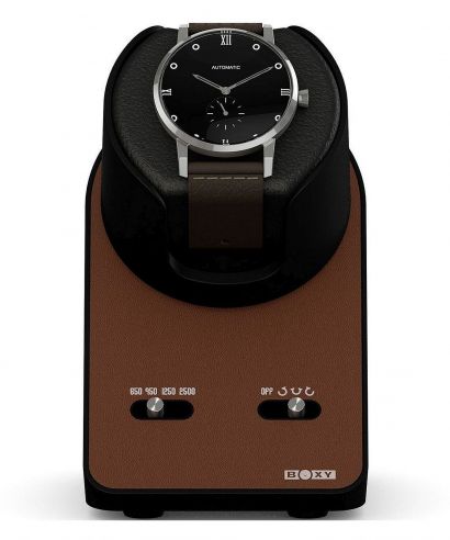 Cutie Intors Ceasuri Beco Technic Boxy BLDC Nightstand EXT Brown modulare de ceasuri pentru 1 ceas cu cablu USB