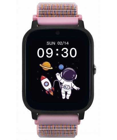 Smartwatch pentru copii Garett Kids Tech 4G Roz Velcro