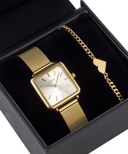 Ceas dama BOWA Vienna Full-Gold Mesh 29 Gift Set