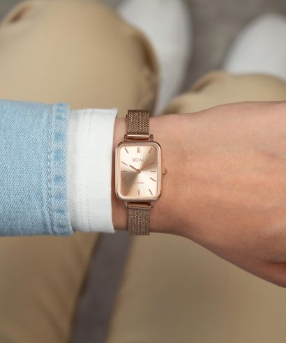 Ceas dama BOWA Dubai Full Rose-Gold Mesh 20
