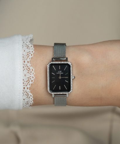 Ceas dama Daniel Wellington Quadro Lumine Bezel Sterling 40