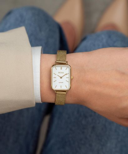 Ceas dama BOWA Dubai White-Gold Mesh 20