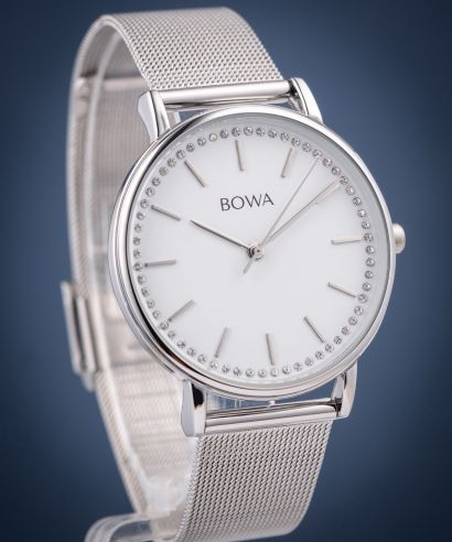 Ceas dama BOWA Rio White-Silver Mesh 38