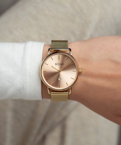 Ceas dama BOWA Milan Pink-Gold Mesh 34