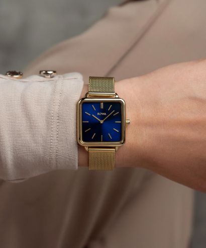Ceas dama BOWA Vienna Navy Blue-Gold Mesh 29